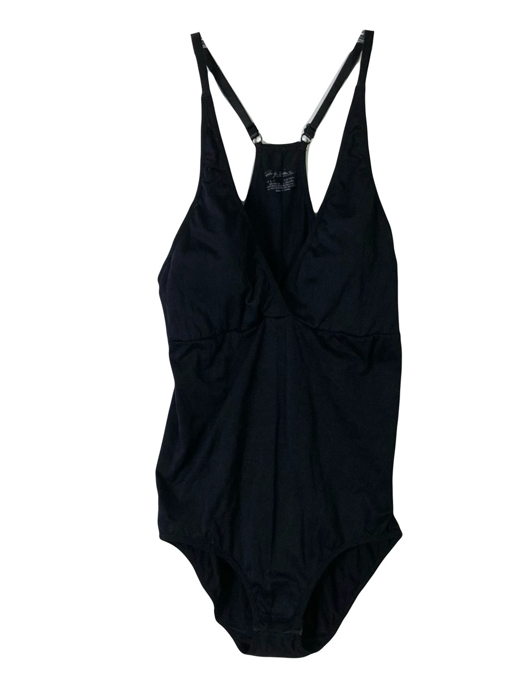 MARILYN MONROE Bodysuit L Black One-Piece Stretch Strappy Nylon Adjust
